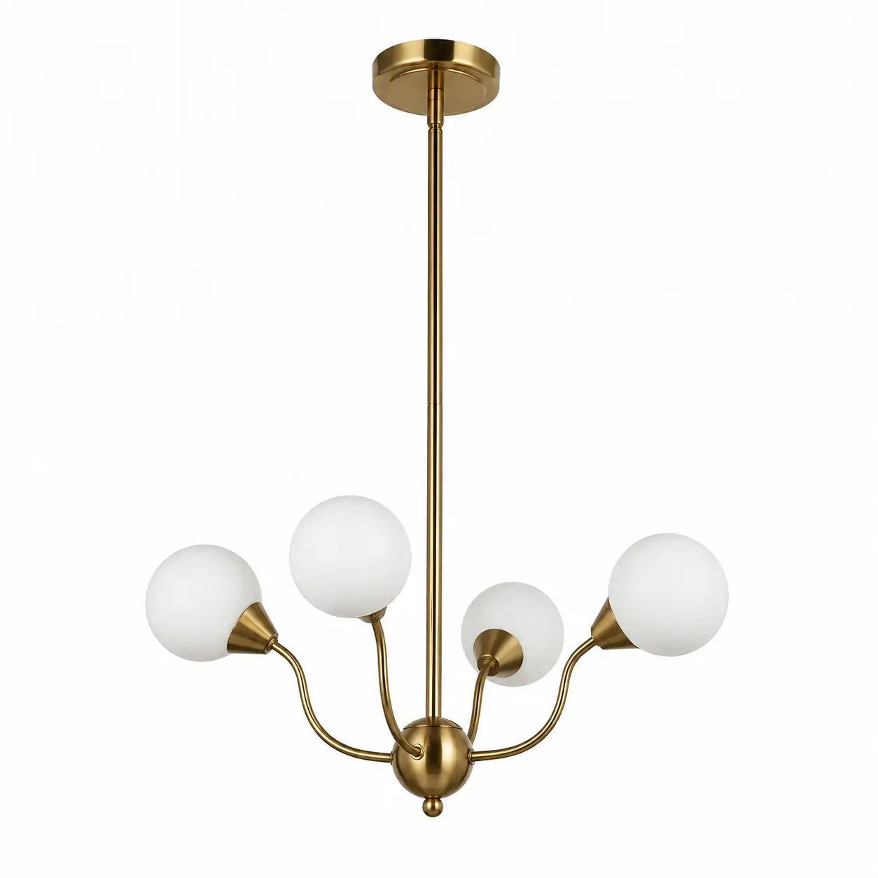 OrbisGlow-4-Light-Pendant-with-Shiny-Gold-Brass-Milky-White-Globe-Shades-1 OrbisGlow-4-Light-Pendant-with-Shiny-Gold-Brass-Milky-White-Globe-Shades-1