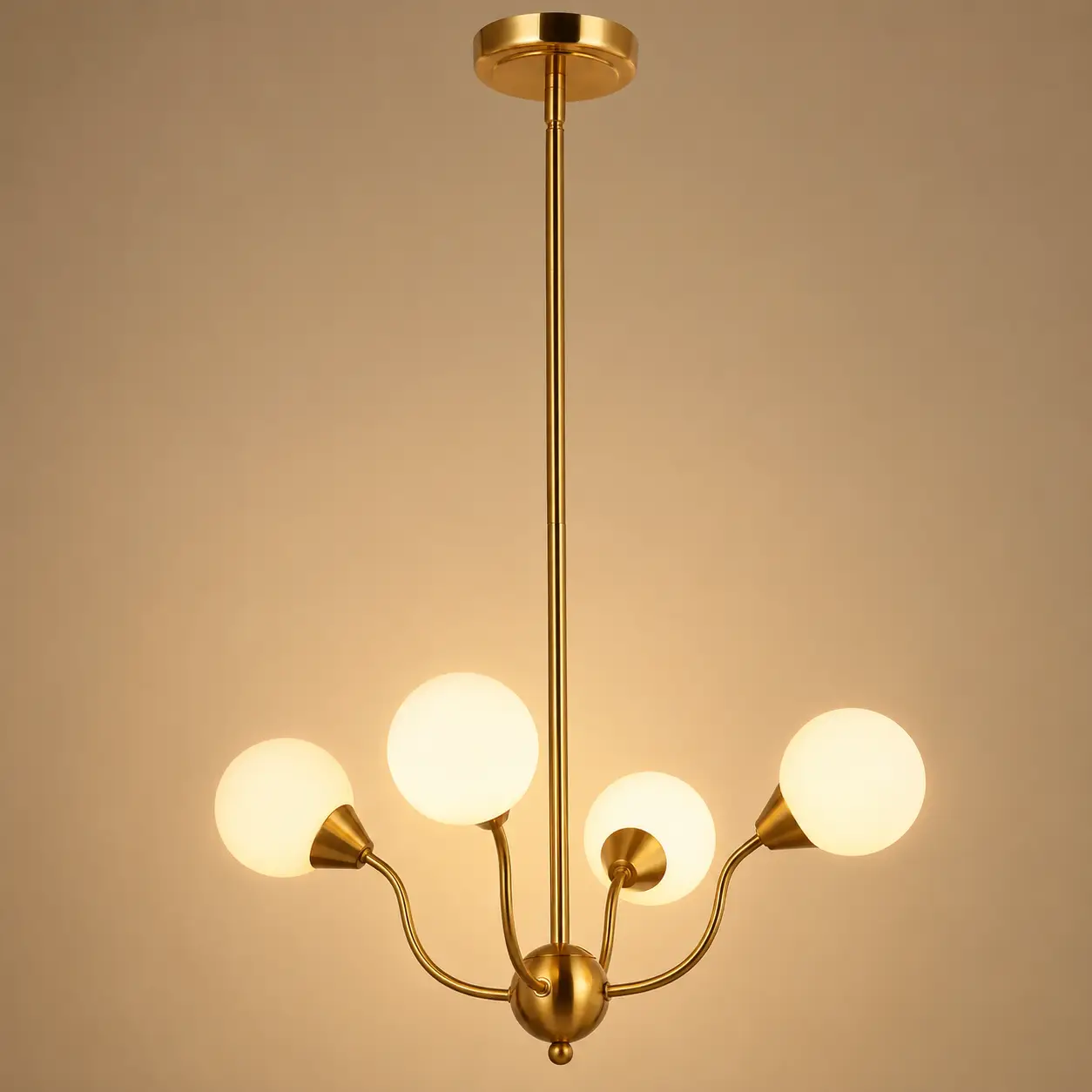 OrbisGlow-4-Light-Pendant-with-Shiny-Gold-Brass-Milky-White-Globe-Shades-3 OrbisGlow-4-Light-Pendant-with-Shiny-Gold-Brass-Milky-White-Globe-Shades-3