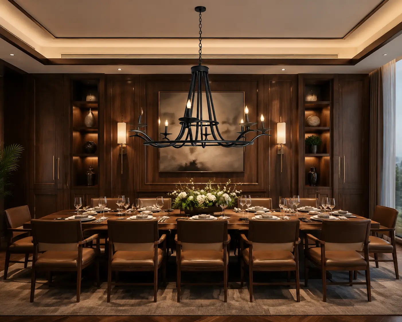 Orionis-8-Light-Pendant-in-Matte-Black-with-Double-Ring-Structure-dining Orionis-8-Light-Pendant-in-Matte-Black-with-Double-Ring-Structure-dining
