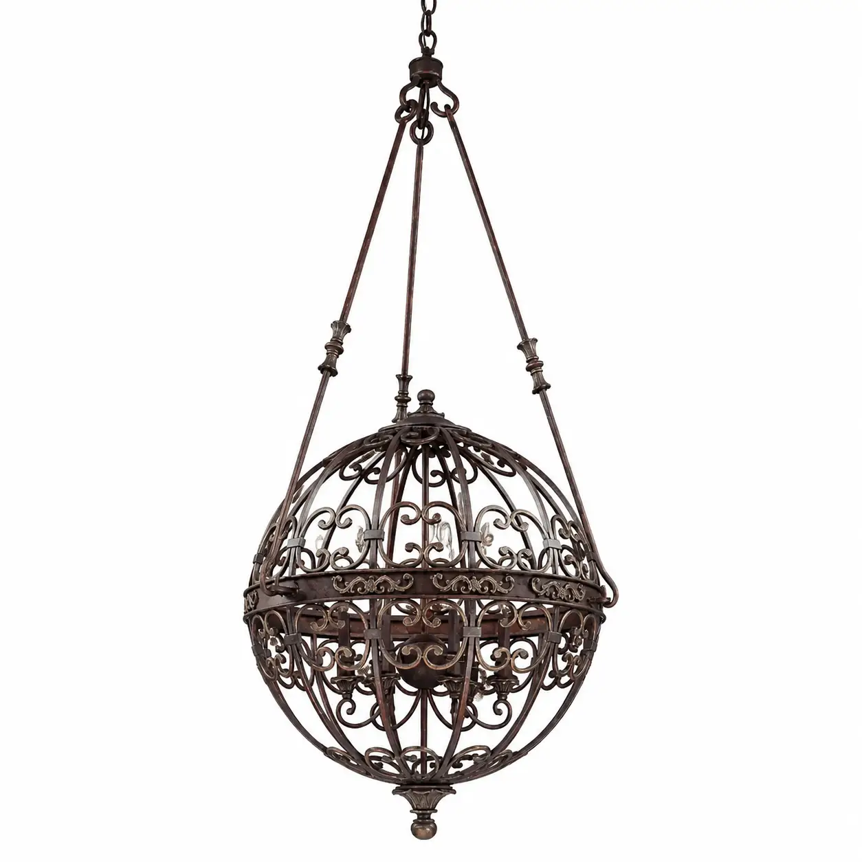 Ornate-Grandeur-Wrought-Iron-Sphere-Chandelier-1 Ornate-Grandeur-Wrought-Iron-Sphere-Chandelier-1