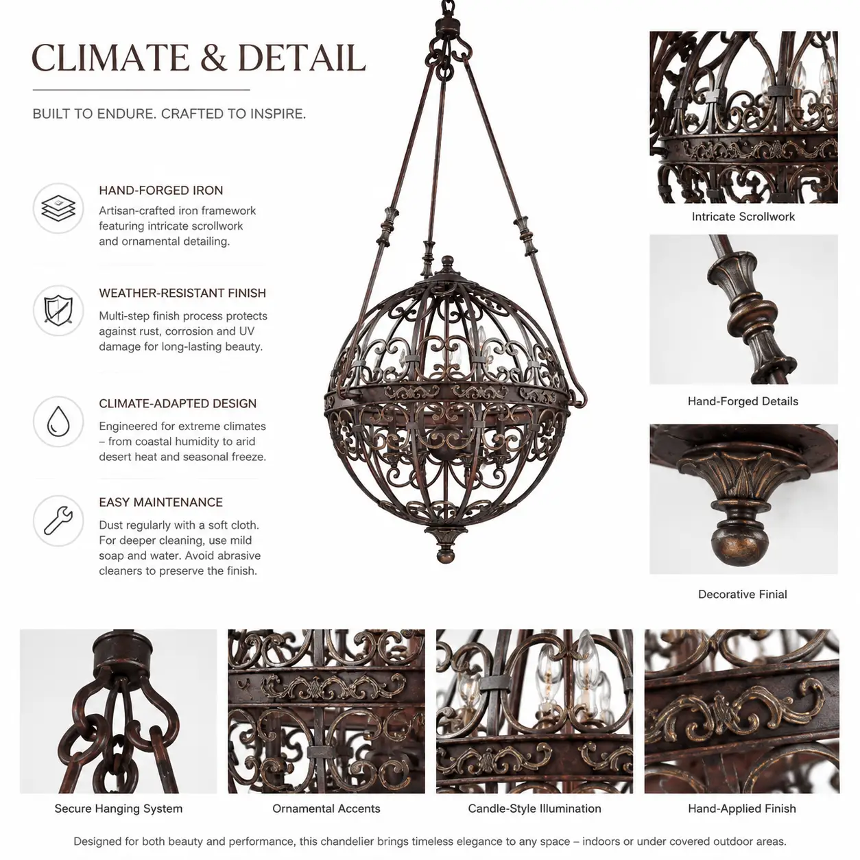 Ornate-Grandeur-Wrought-Iron-Sphere-Chandelier-2 Ornate-Grandeur-Wrought-Iron-Sphere-Chandelier-2