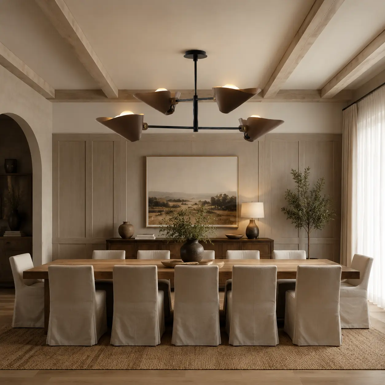 Orthoglow-4-Light-Iron-Chandelier-transitional-dining Orthoglow-4-Light-Iron-Chandelier-transitional-dining