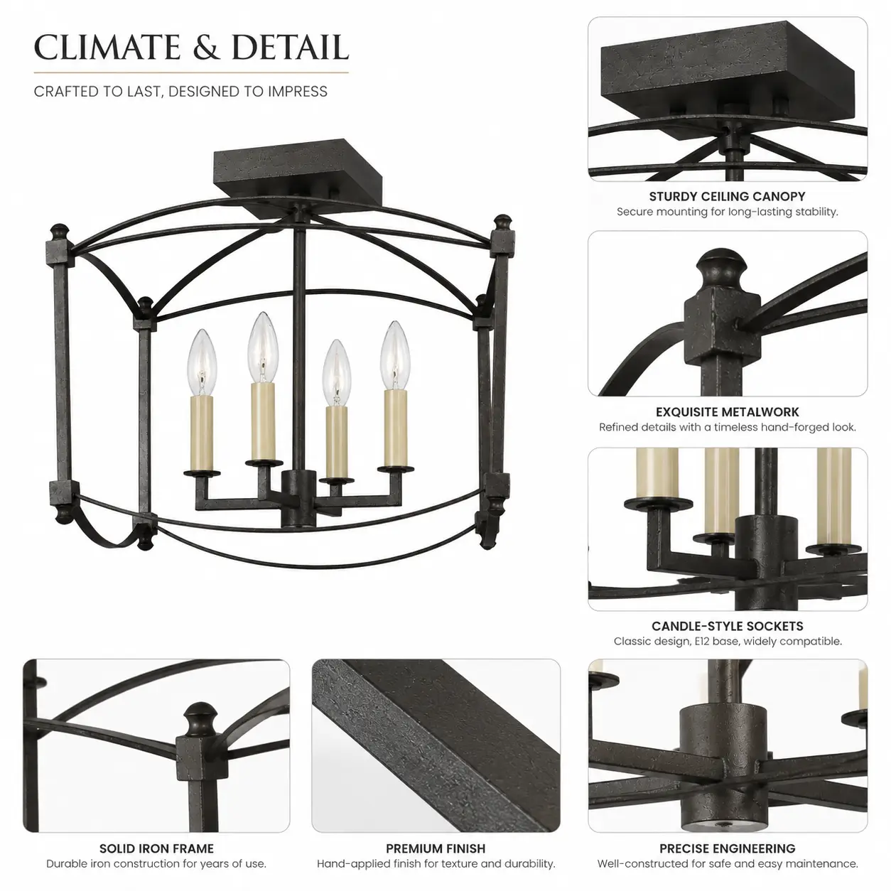 Ovalen-4-Light-Pendant-with-Black-Iron-Oval-Frame-2 Ovalen-4-Light-Pendant-with-Black-Iron-Oval-Frame-2