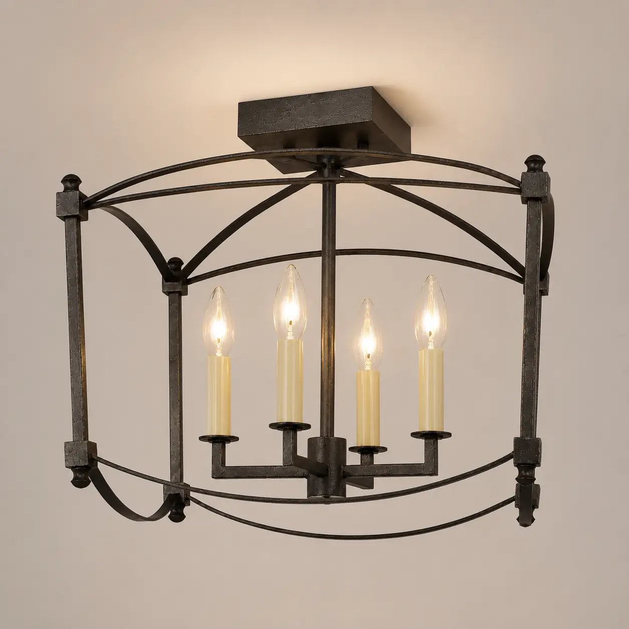 Ovalen-4-Light-Pendant-with-Black-Iron-Oval-Frame-3 Ovalen-4-Light-Pendant-with-Black-Iron-Oval-Frame-3