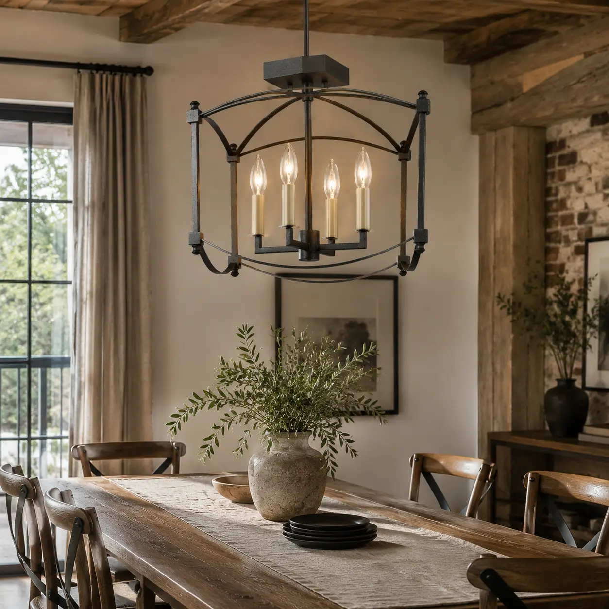 Ovalen-4-Light-Pendant-with-Black-Iron-Oval-Frame-modern-industrial-dining Ovalen-4-Light-Pendant-with-Black-Iron-Oval-Frame-modern-industrial-dining