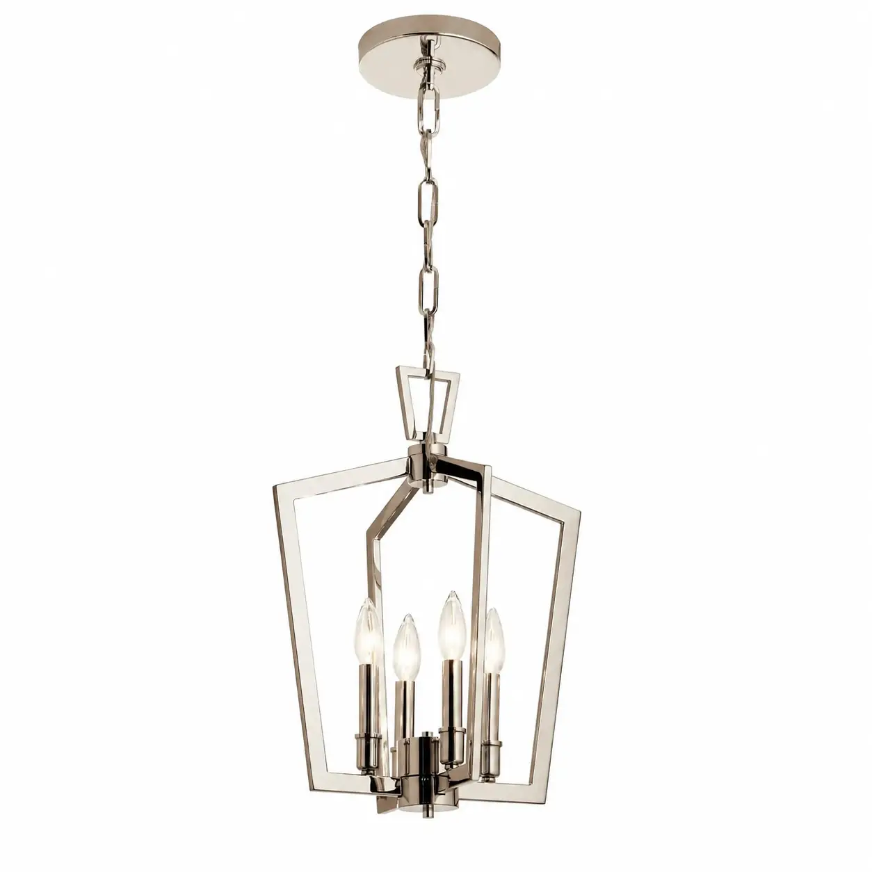 Pentavia-4-Light-Geometric-Pendant-with-Satin-Brass-Finish-4 Pentavia-4-Light-Geometric-Pendant-with-Satin-Brass-Finish-4