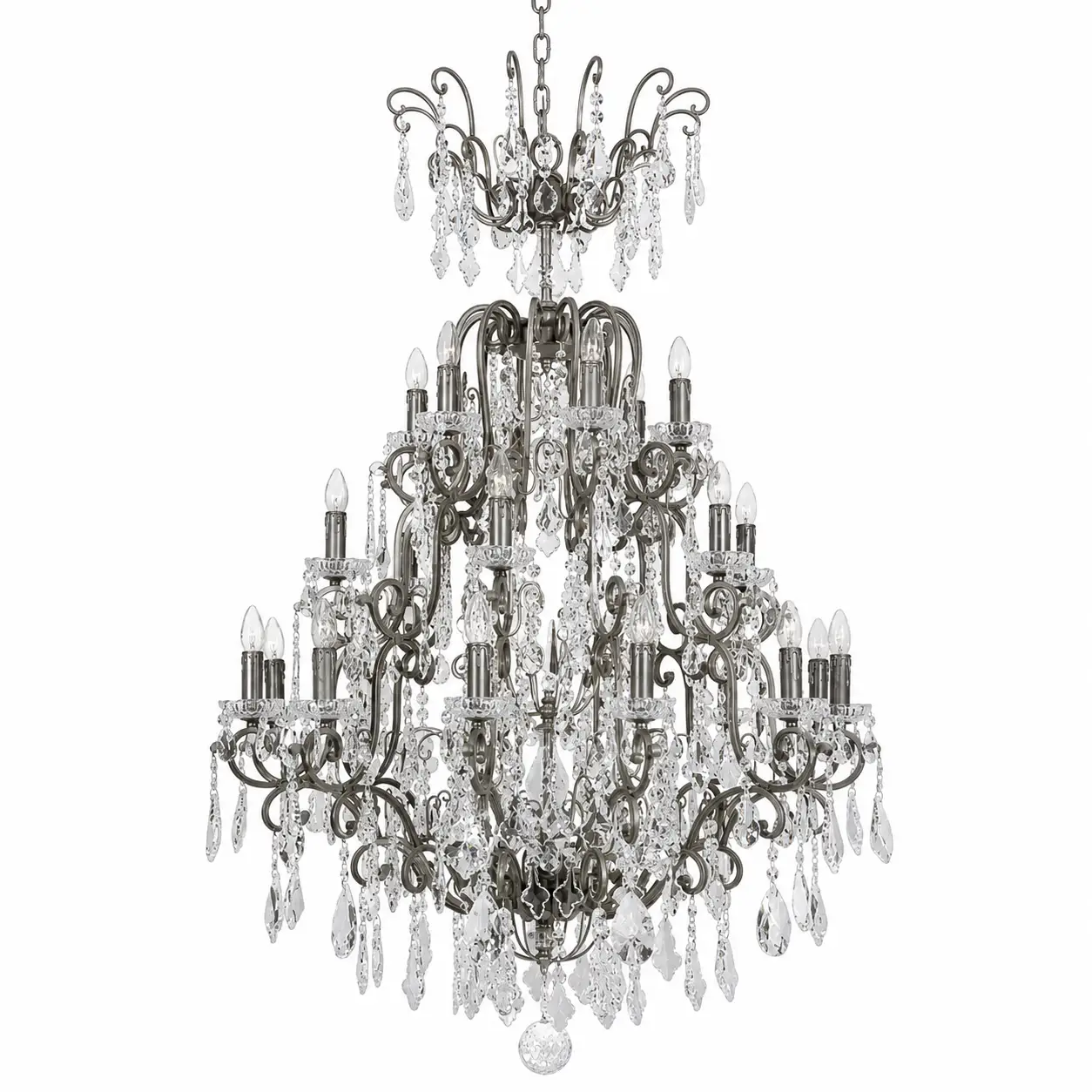 Silvered-Regency-24-Light-Grand-Tiered-Chandelier-1