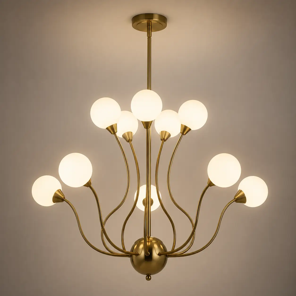 Solestia-10-Light-Gold-Brass-Globe-Chandelier-3 Solestia-10-Light-Gold-Brass-Globe-Chandelier-3