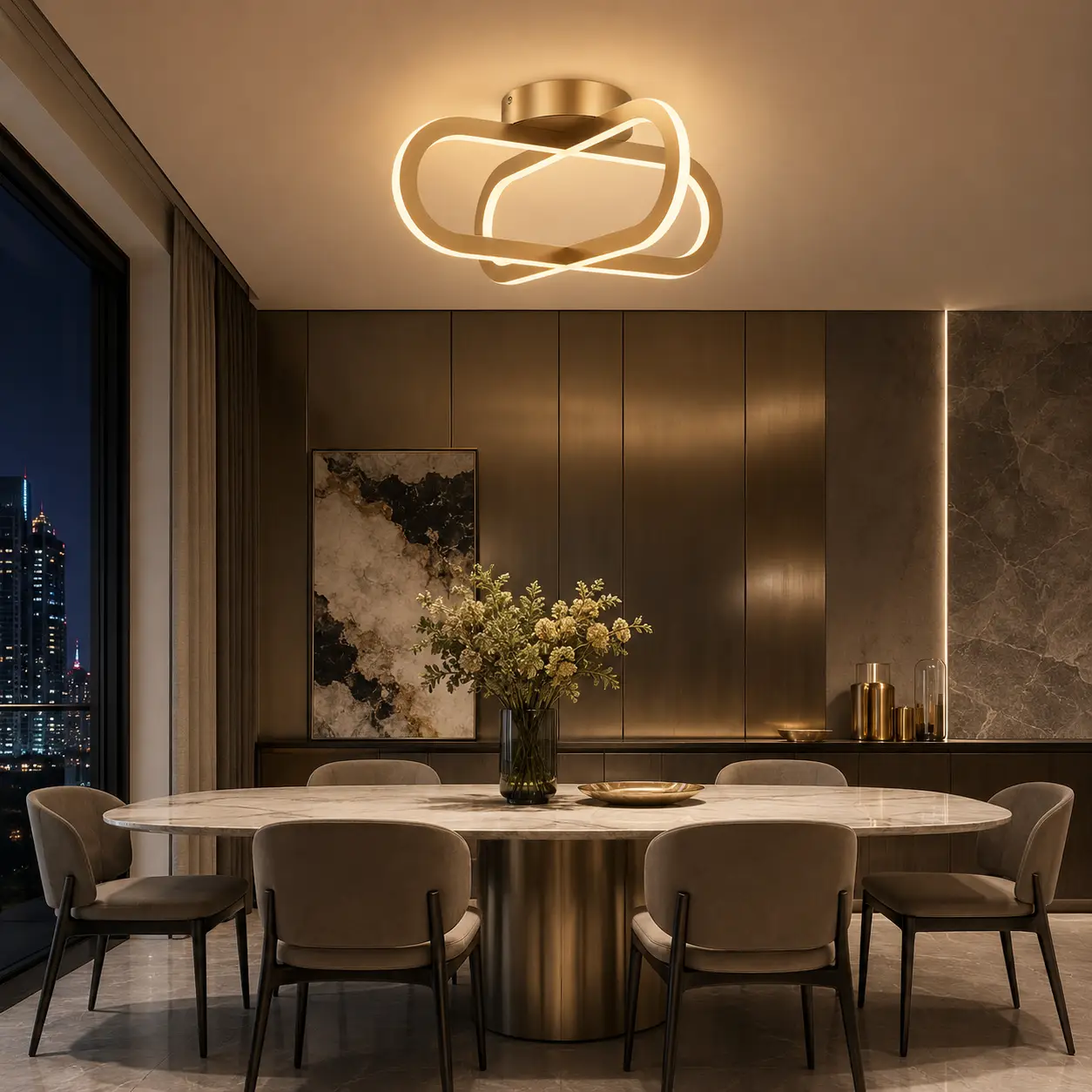 3D Rendering Placement 01 - Modern Luxury Residential Dinette