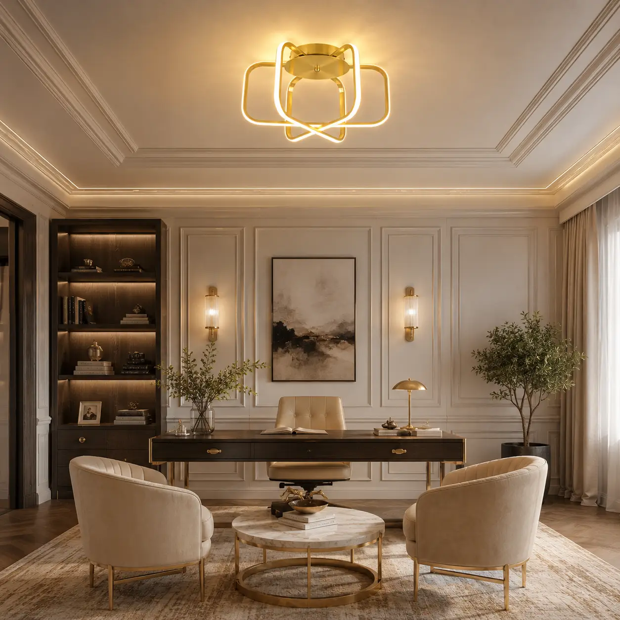 3D Rendering Placement 02 - New Neoclassical Executive Suite