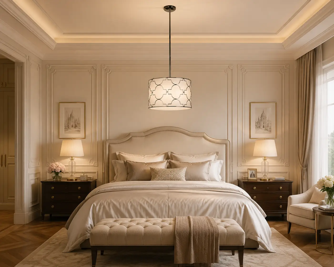 The-Geometric-Lattice-Drum-Pendant-transitional-neoclassical The-Geometric-Lattice-Drum-Pendant-transitional-neoclassical