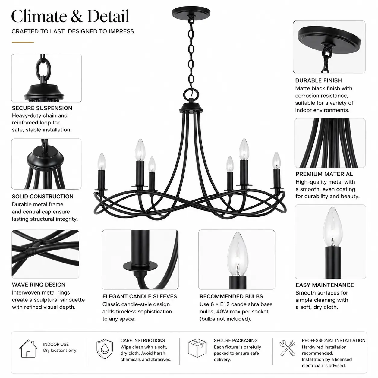 Vortica-6-Light-Pendant-in-Matte-Black-with-Wave-Rings-Circle-Accents-2 Vortica-6-Light-Pendant-in-Matte-Black-with-Wave-Rings-Circle-Accents-2