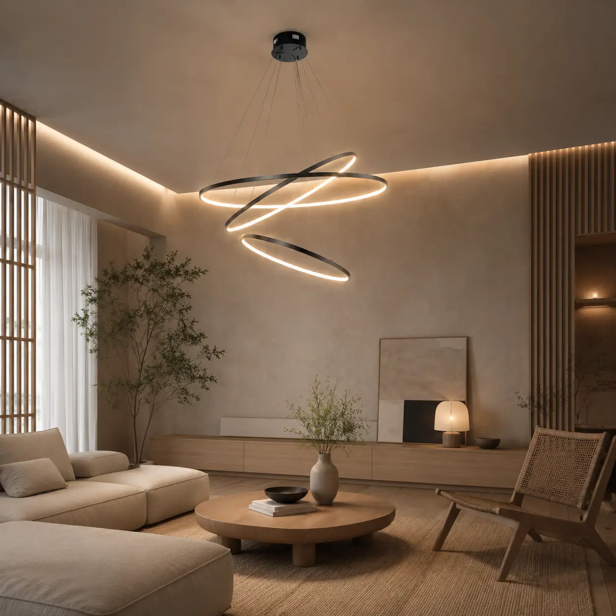 ZenRings-3-Tier-LED-Pendant-minimalist-living ZenRings-3-Tier-LED-Pendant-minimalist-living