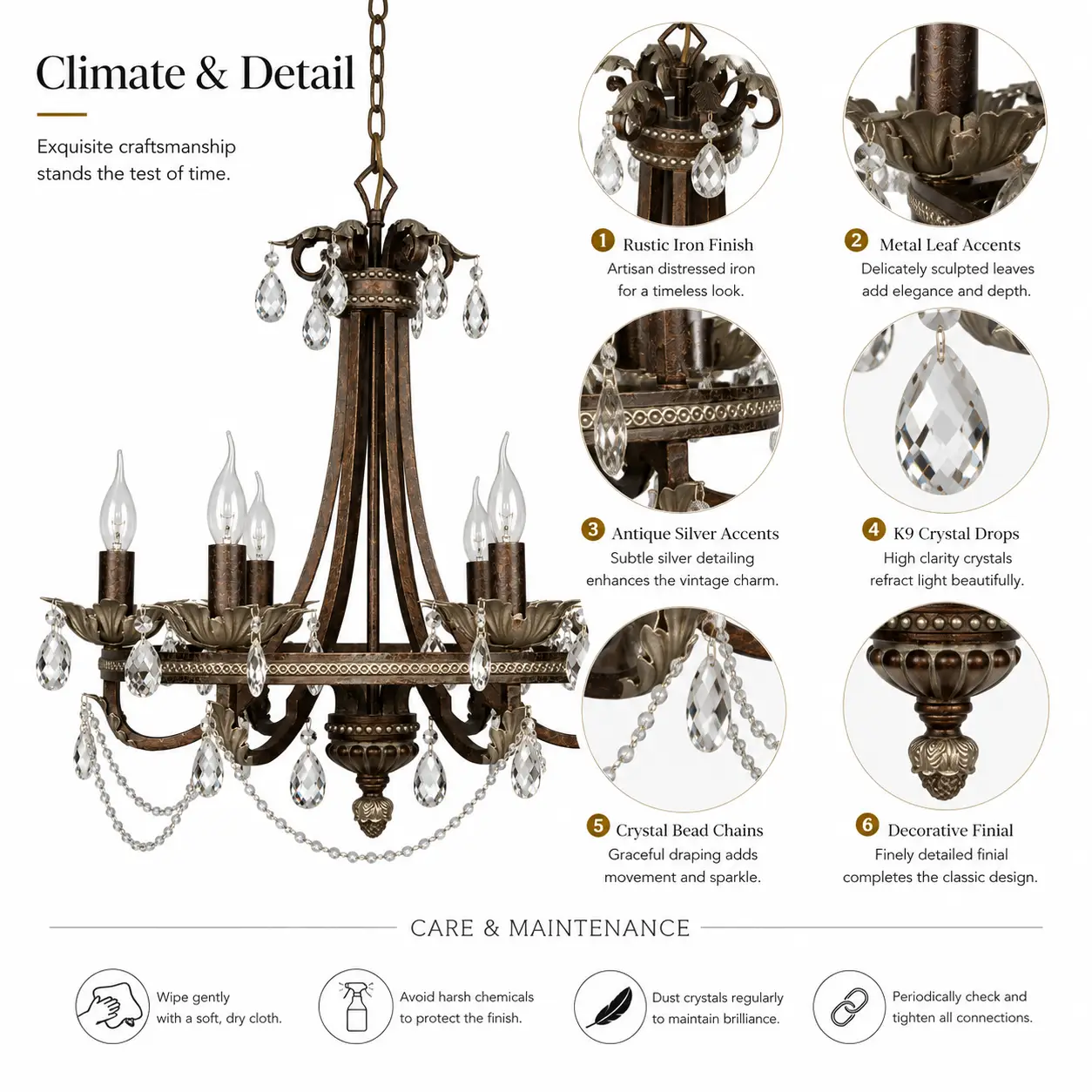 antique-iron-6-light-crystal-chandelier-with-rustic-silver-accents-2 antique-iron-6-light-crystal-chandelier-with-rustic-silver-accents-2