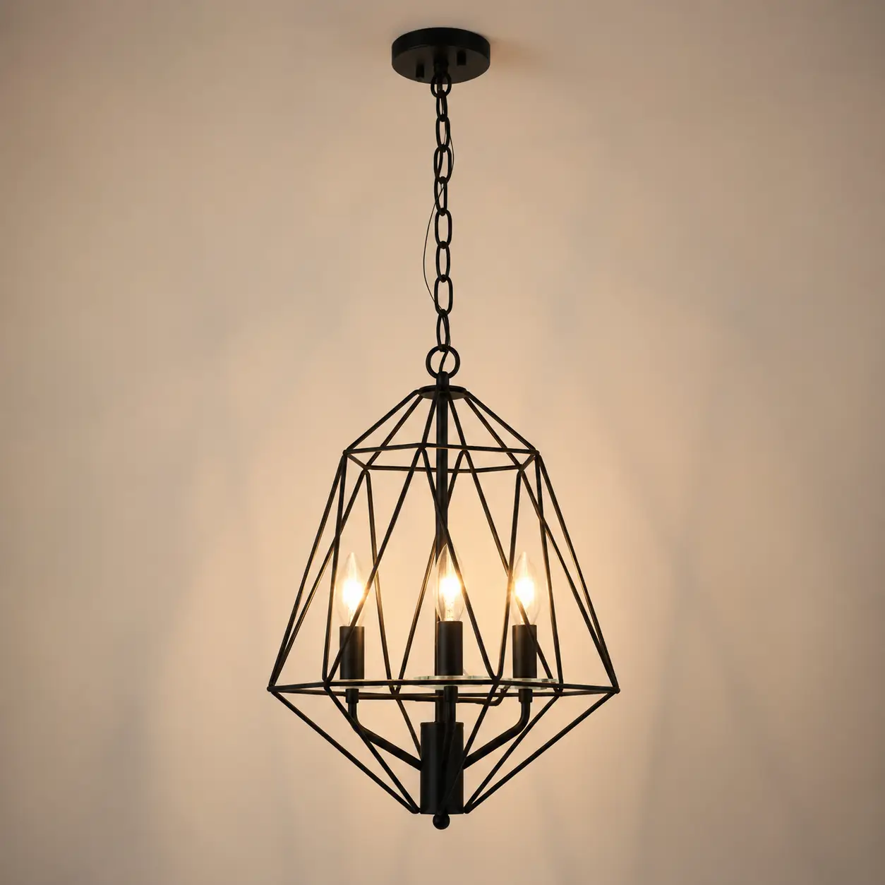 ironveil-3-light-chandelier-with-matte-black-cage-glass-accents-3 ironveil-3-light-chandelier-with-matte-black-cage-glass-accents-3