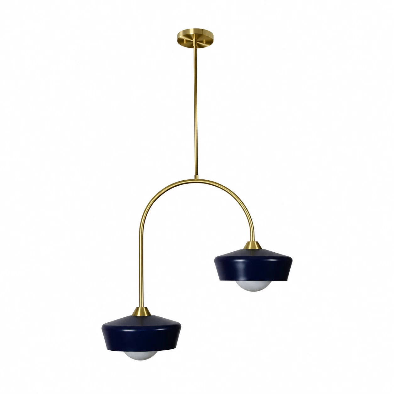 Arco-Duo-2-Light-Pendant-in-Brushed-Brass-and-Midnight-Blue-Finish-1 Arco-Duo-2-Light-Pendant-in-Brushed-Brass-and-Midnight-Blue-Finish-1