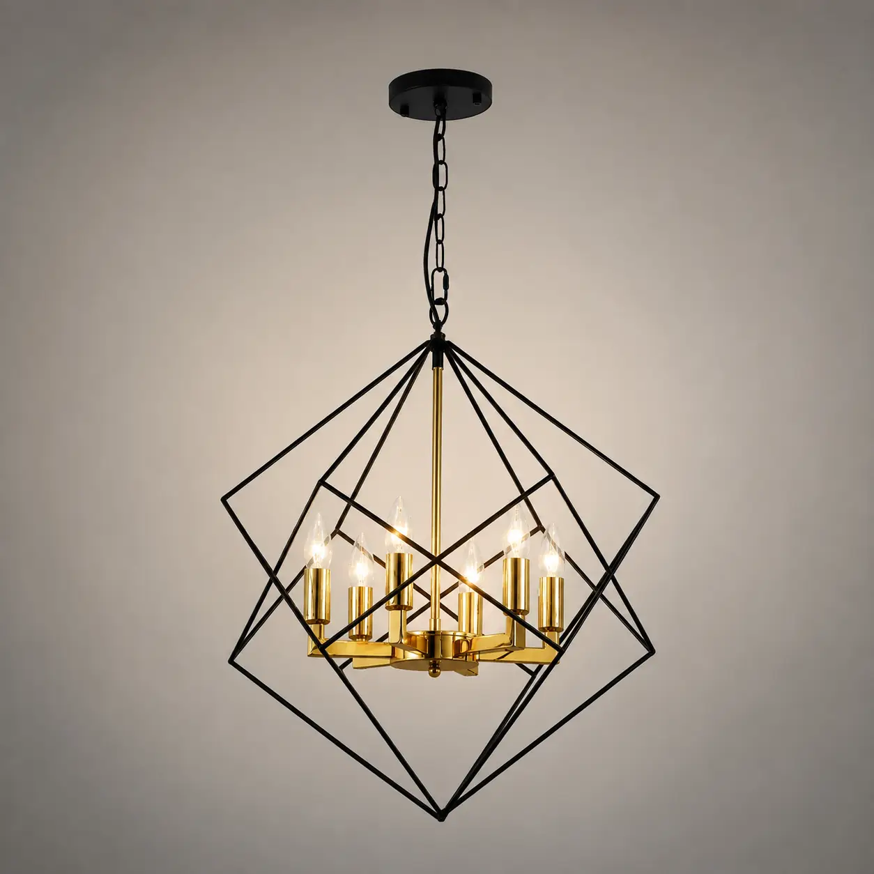 Aurelcage-Matte-Black-Frame-6-Light-Chandelier-with-Polished-Gold-Brass-Detailing-3 Aurelcage-Matte-Black-Frame-6-Light-Chandelier-with-Polished-Gold-Brass-Detailing-3