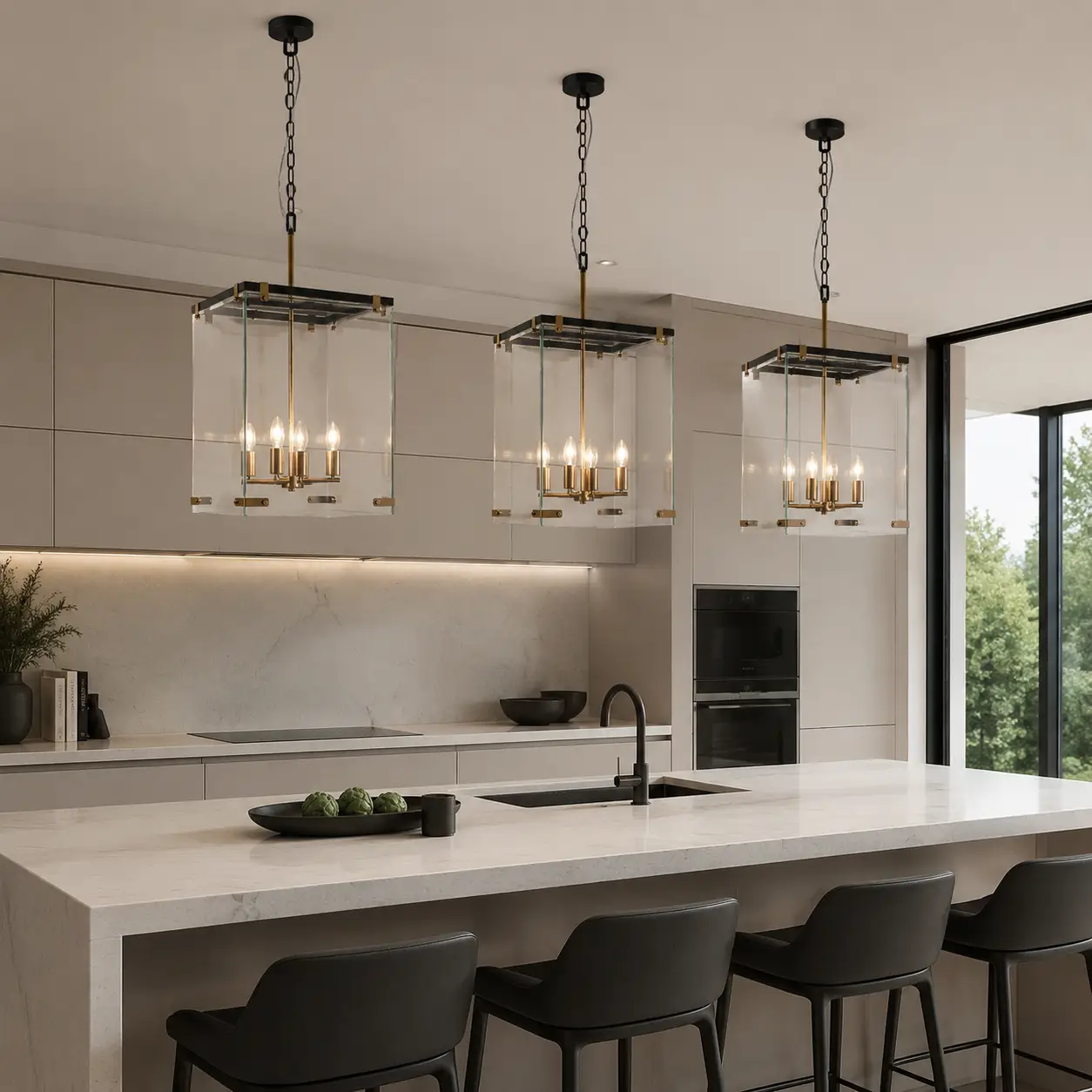 Aurora-Cube-4-Light-Pendant-modern-minimalist-kitchen-island Aurora-Cube-4-Light-Pendant-modern-minimalist-kitchen-island