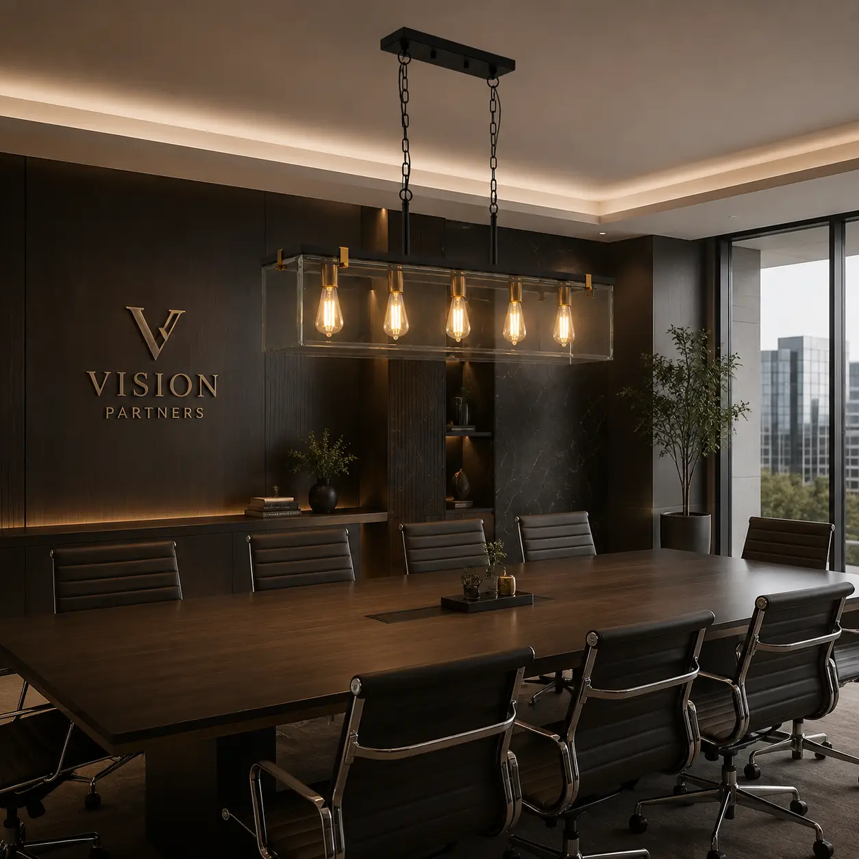 Axis-Frame-5‑Light-Linear-Pendant-commercial-executive-boardroom Axis-Frame-5‑Light-Linear-Pendant-commercial-executive-boardroom