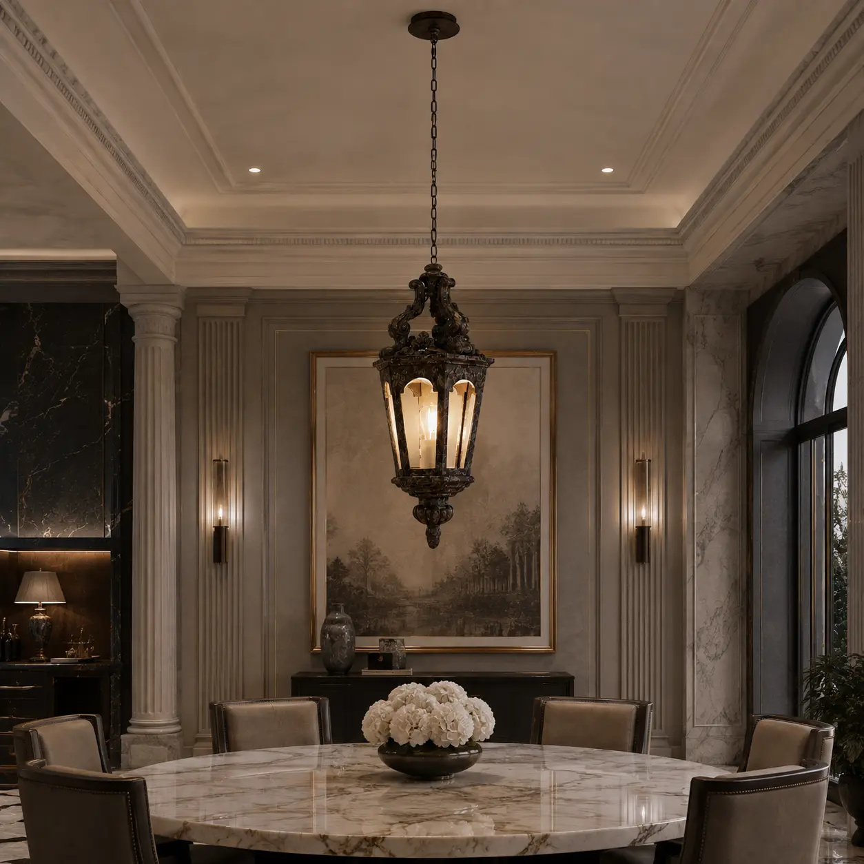 Baroque-Chateau-1-Light-Ornate-Lantern-Pendant-neoclassical-transitional-dining Baroque-Chateau-1-Light-Ornate-Lantern-Pendant-neoclassical-transitional-dining