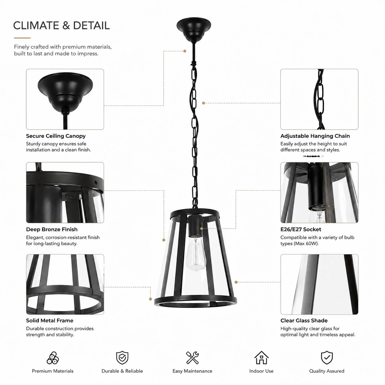 Camden-1-Light-Clear-Glass-Pendant-in-Deep-Bronze-Finish-2 Camden-1-Light-Clear-Glass-Pendant-in-Deep-Bronze-Finish-2