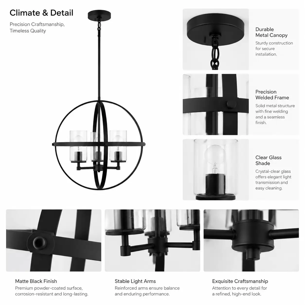Celestia-Sphere-3‑Light-Matte-Black-Chandelier-2 Celestia-Sphere-3‑Light-Matte-Black-Chandelier-2