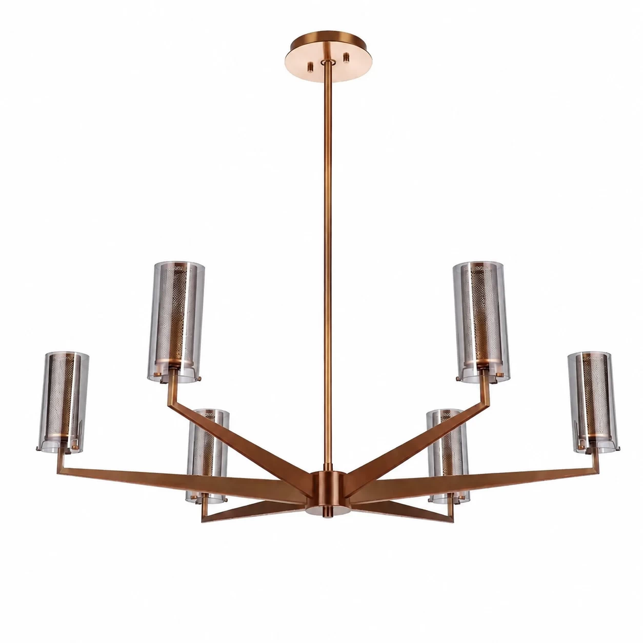 Copper-Bloom-6-Light-Modern-Chandelier-1 Copper-Bloom-6-Light-Modern-Chandelier-1