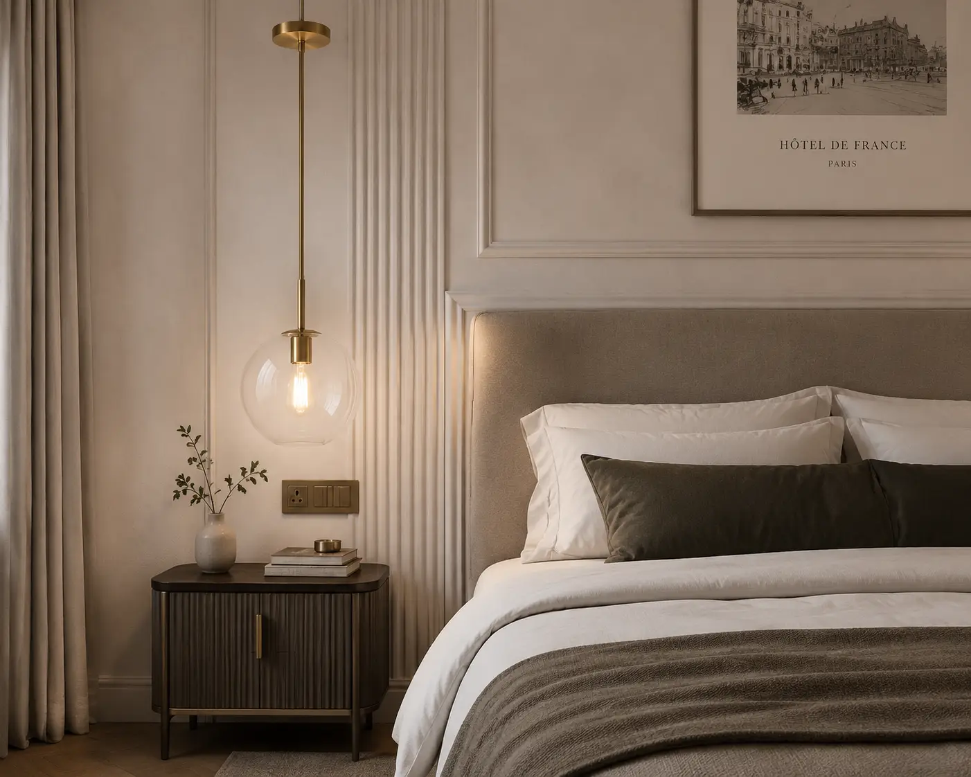 Bedside Accent Lighting Crystaline Drop Pendant