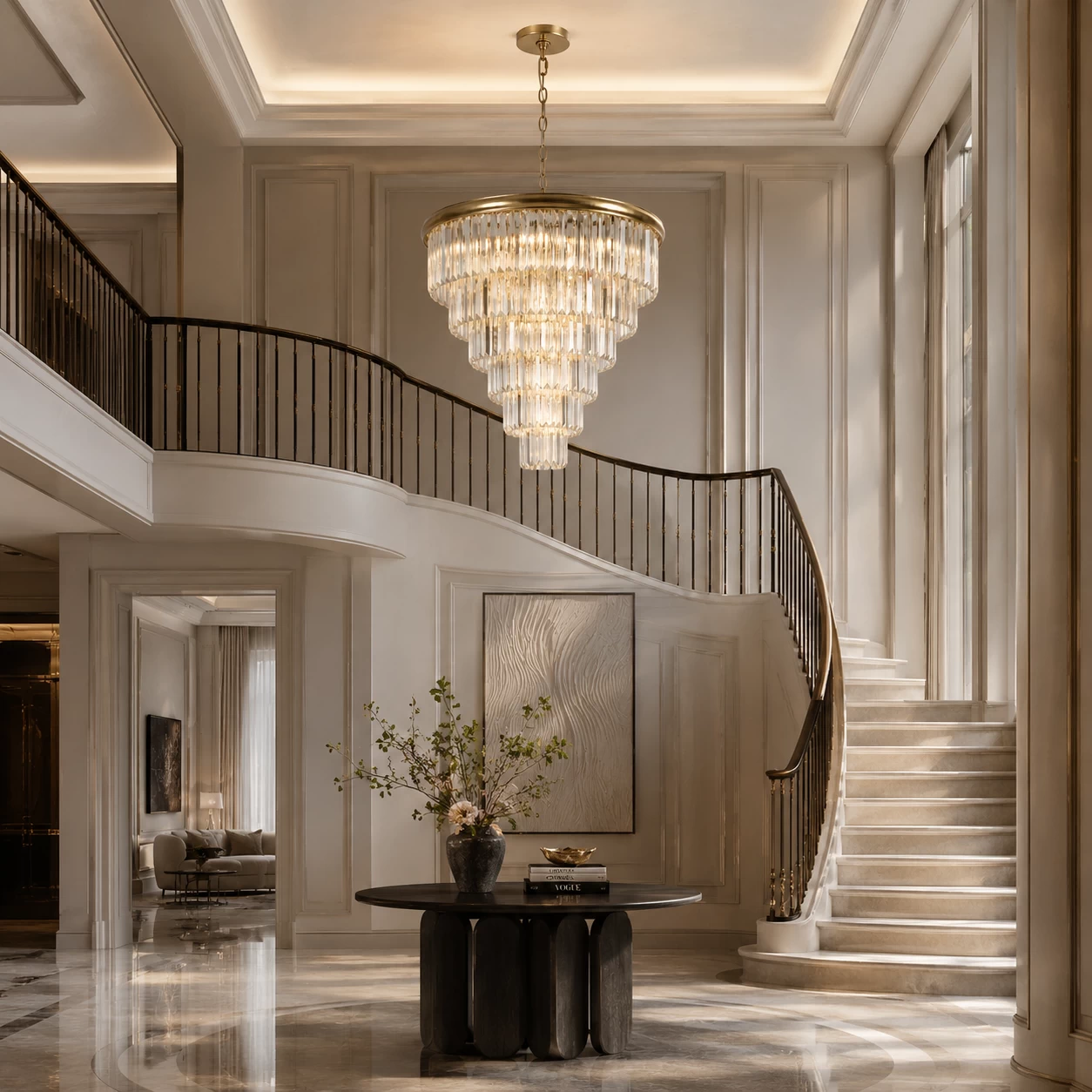 Elysia-5-Tier-Crystal-Chandelier-in-Antique-Brushed-Champagne-Finish-grand-foyer Elysia-5-Tier-Crystal-Chandelier-in-Antique-Brushed-Champagne-Finish-grand-foyer