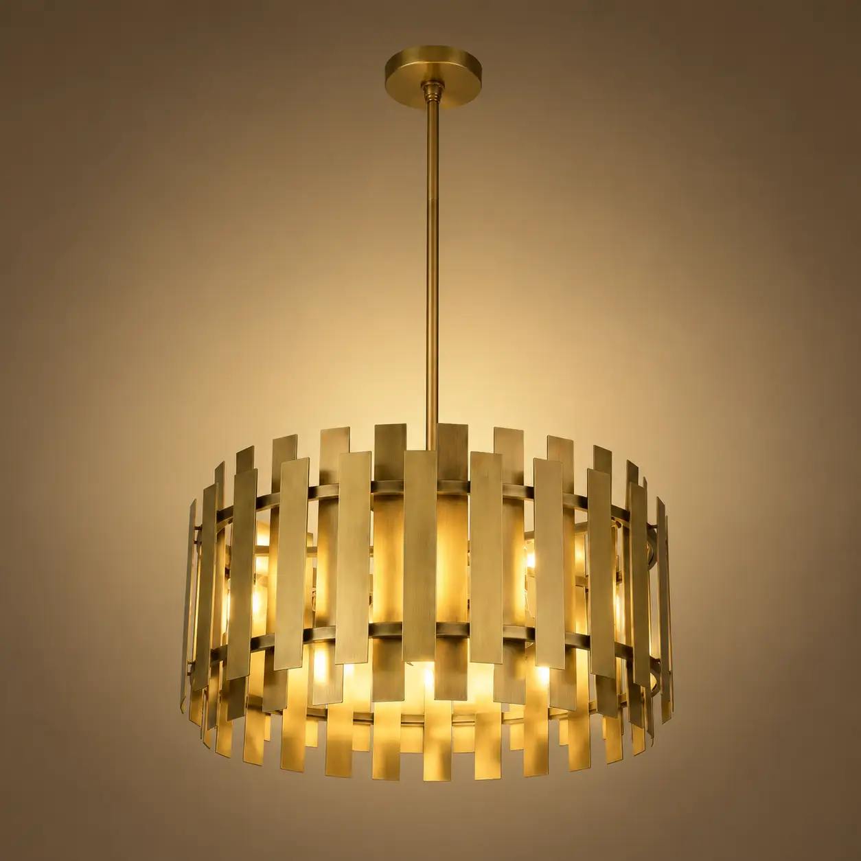 Elysia-Brass-6‑Light-Pendant-with-Layered-Drum-3 Elysia-Brass-6‑Light-Pendant-with-Layered-Drum-3