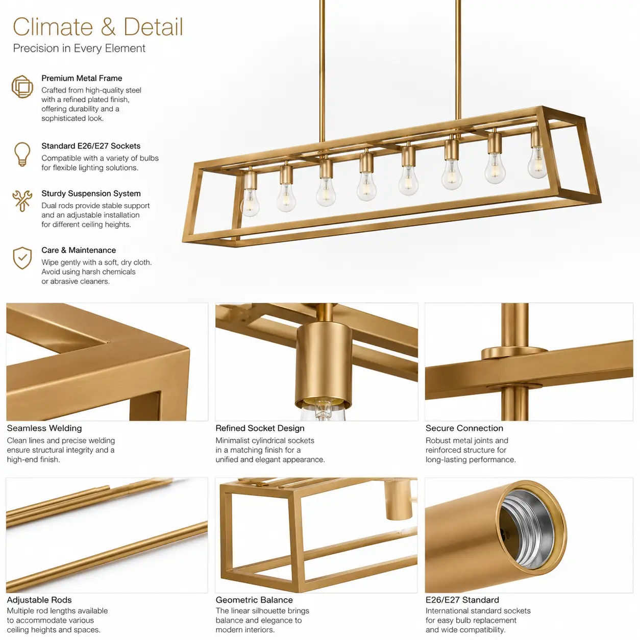 Gilded-Horizon-8-Light-Linear-Pendant-2 Gilded-Horizon-8-Light-Linear-Pendant-2
