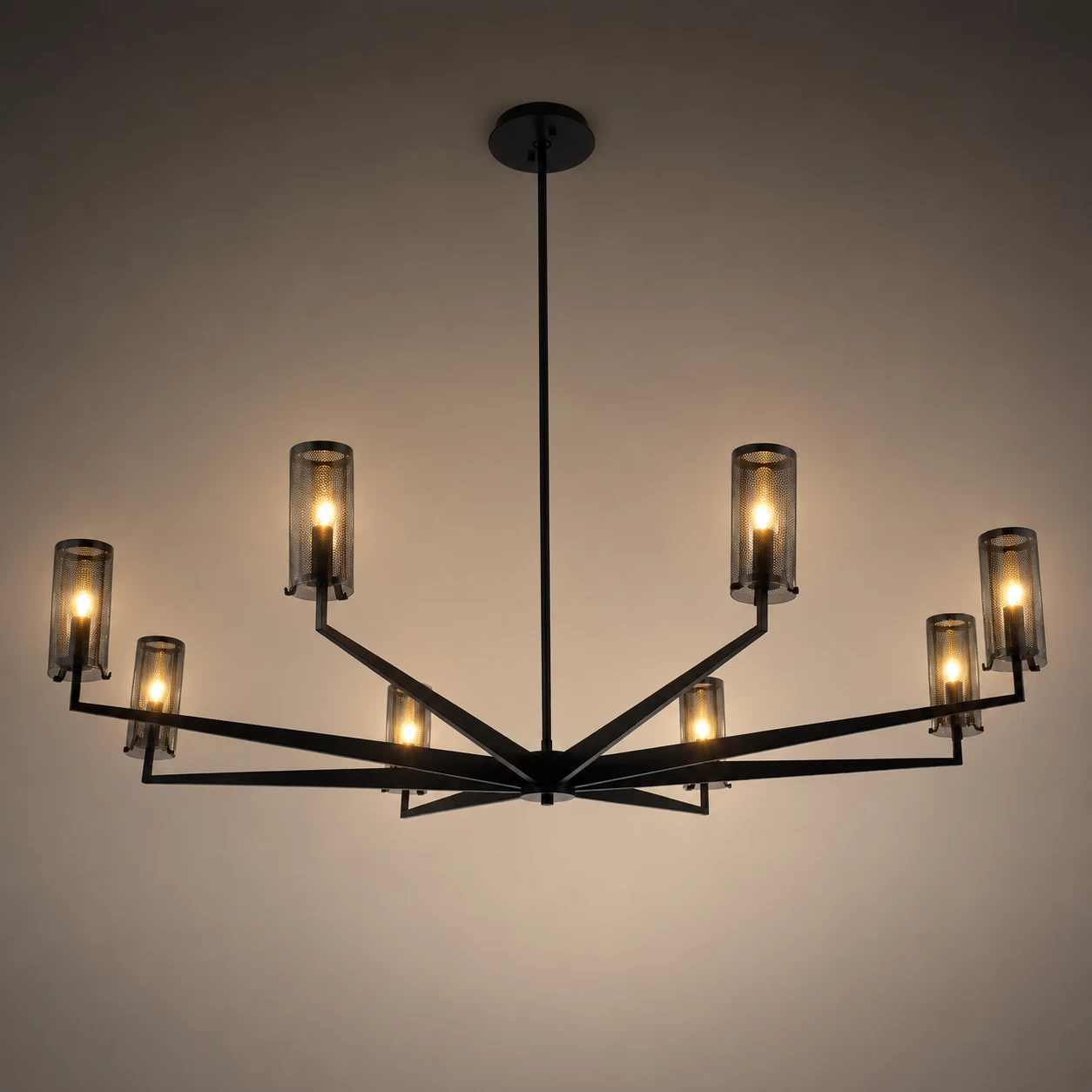 Gilded-Mesh-8-Light-Contemporary-Chandelier-4 Gilded-Mesh-8-Light-Contemporary-Chandelier-4