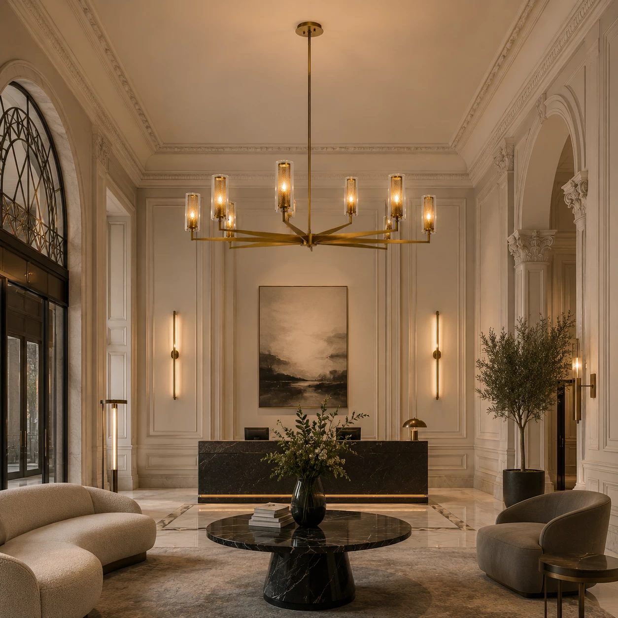Gilded-Mesh-8-Light-Contemporary-Chandelier-neoclassical-grand-salon Gilded-Mesh-8-Light-Contemporary-Chandelier-neoclassical-grand-salon