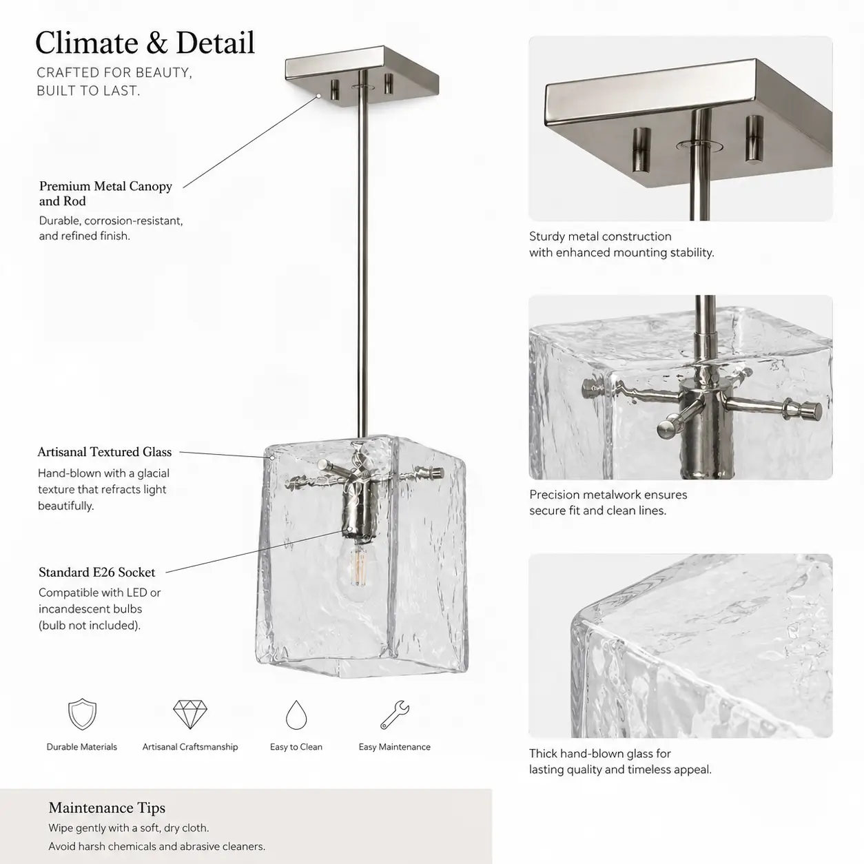 Glacial-Cube-1-Light-Artisanal-Glass-Pendant-2 Glacial-Cube-1-Light-Artisanal-Glass-Pendant-2