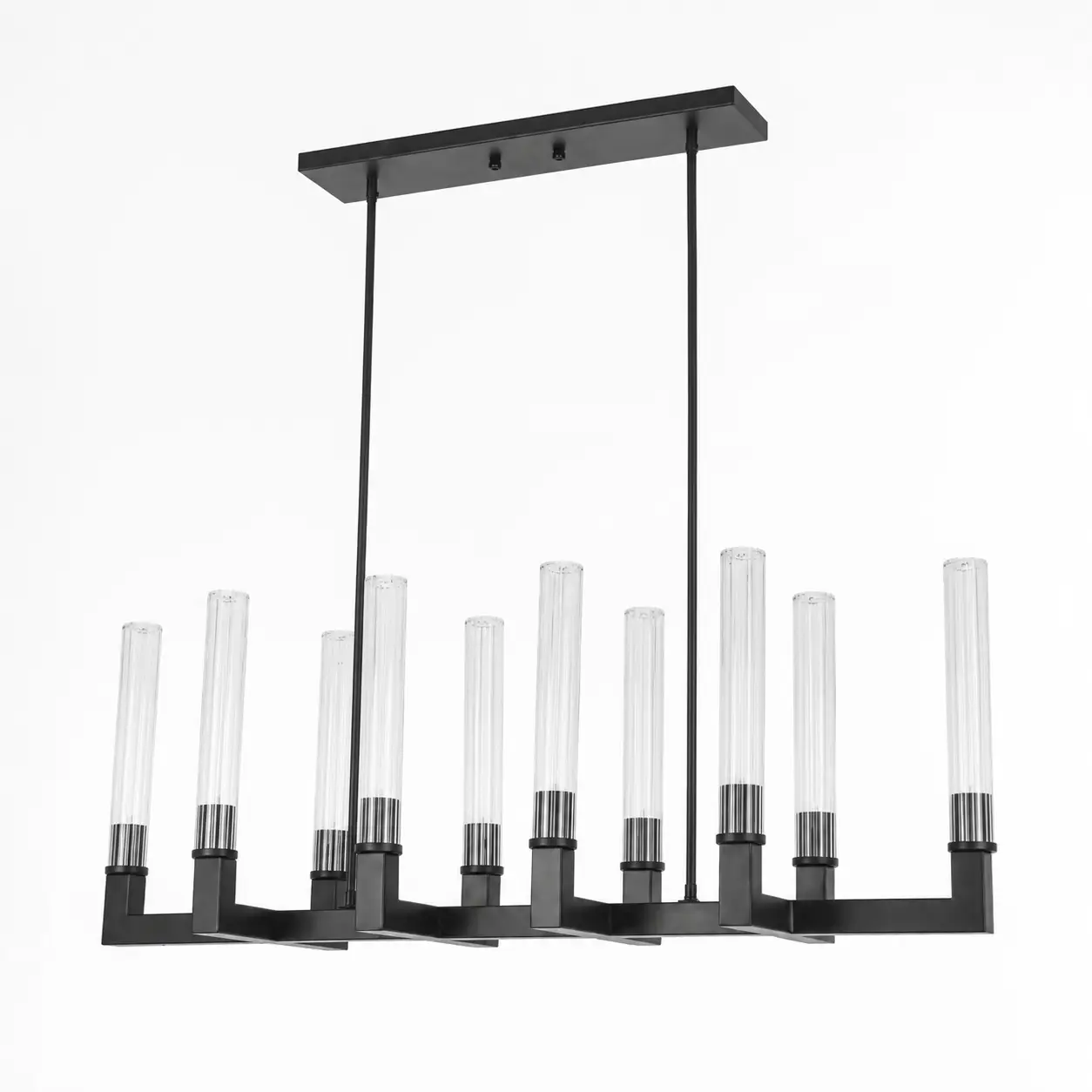 Grand-Linear-Graphite-Fluted-Column-10-Light-Pendant-1 Grand-Linear-Graphite-Fluted-Column-10-Light-Pendant-1