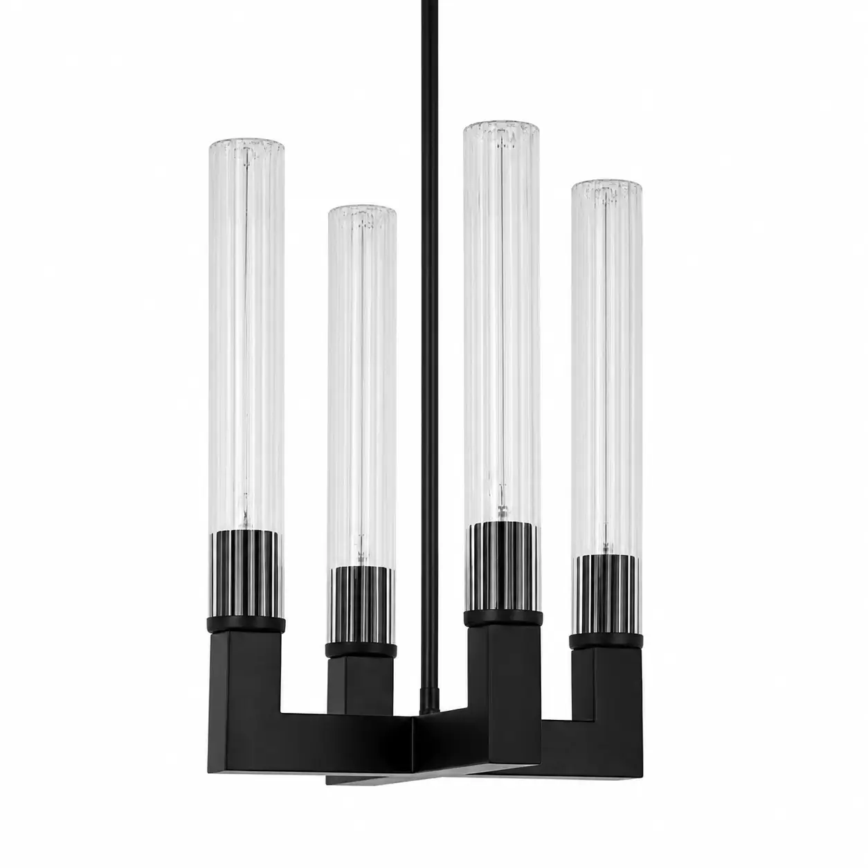 Graphite-Fluted-Column-4-Light-Pendant-1 Graphite-Fluted-Column-4-Light-Pendant-1