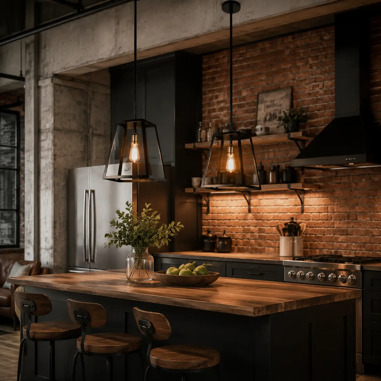Heritage-Cage-Industrial-Modern-1-Light-Pendant-urban-kitchen-island Heritage-Cage-Industrial-Modern-1-Light-Pendant-urban-kitchen-island