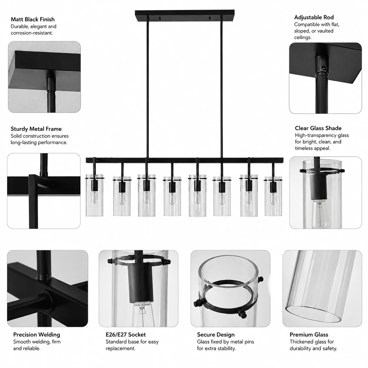 Industrial-Loft-8-Light-Linear-Island-Pendant-2 Industrial-Loft-8-Light-Linear-Island-Pendant-2