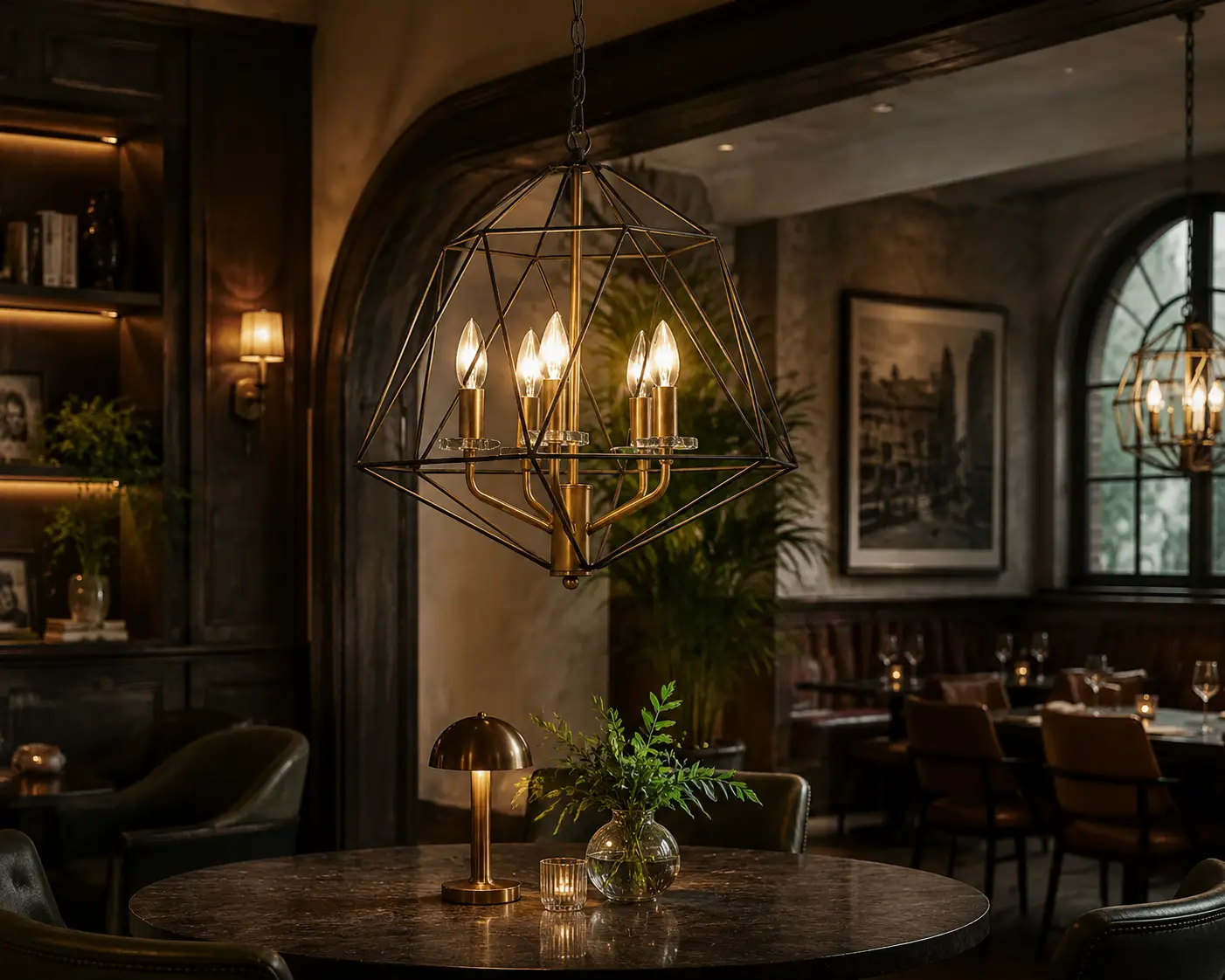 Ironcrest Grande Chandelier in Commercial Bar Lounge