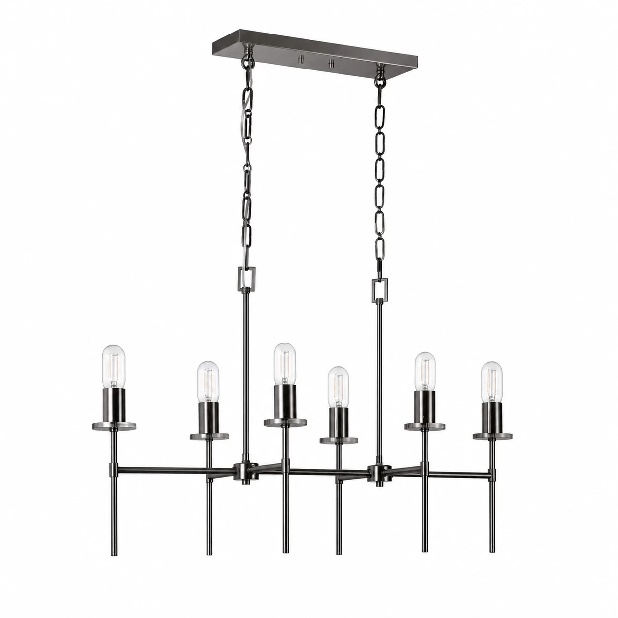 Linear-Modernist-6-Light-Island-Chandelier-1 Linear-Modernist-6-Light-Island-Chandelier-1