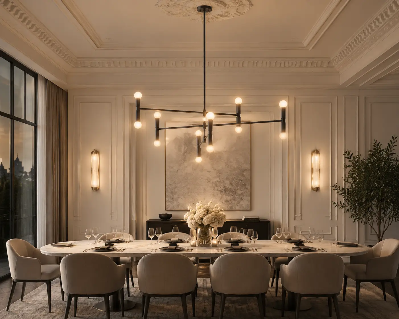 Linear-Zenith-Architectural-12-Light-Chandelier-6 Linear-Zenith-Architectural-12-Light-Chandelier-6