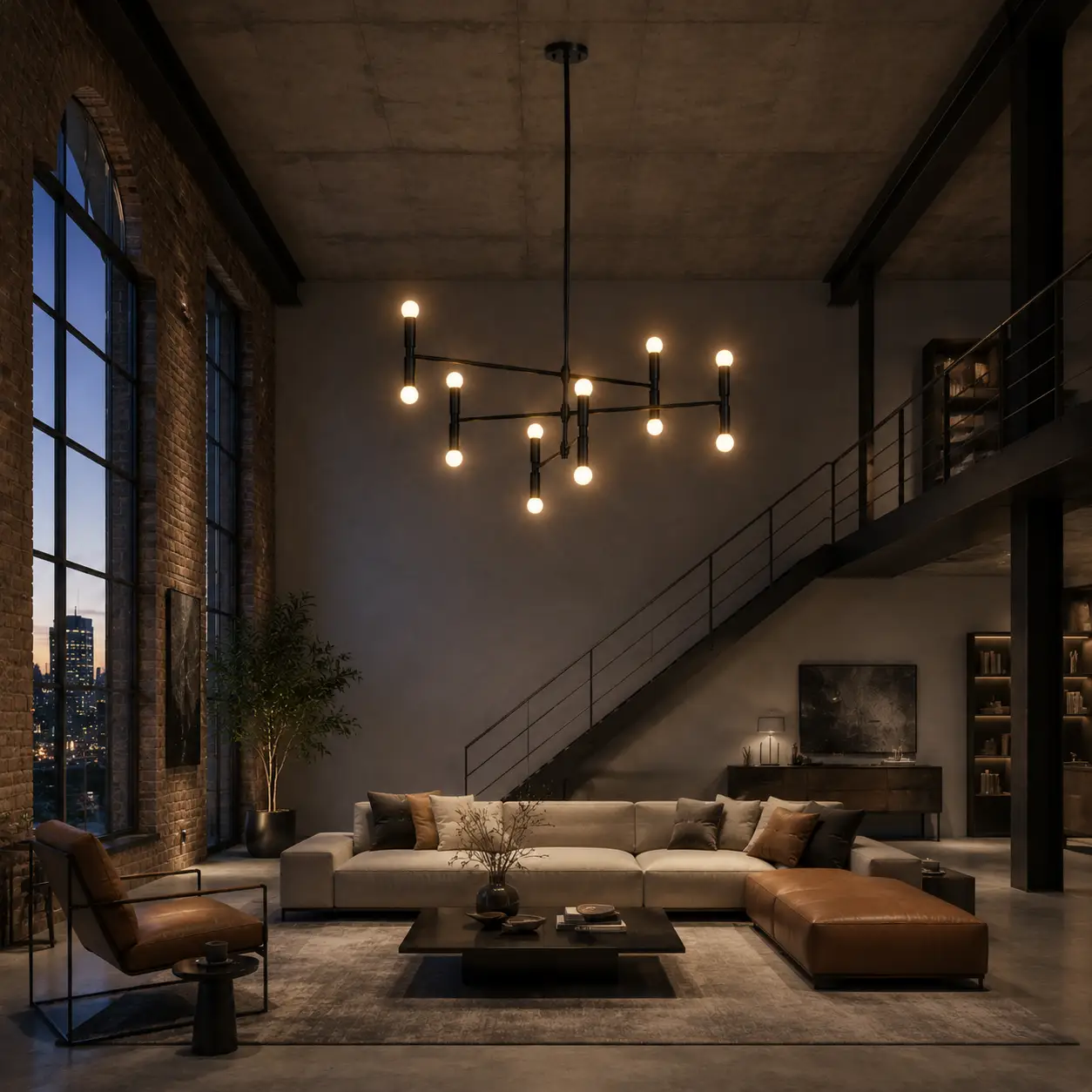 Linear-Zenith-Architectural-12-Light-Chandelier-industrial-chic Linear-Zenith-Architectural-12-Light-Chandelier-industrial-chic
