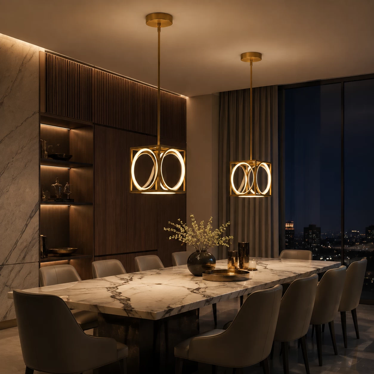 LumoFrame-Geometric-Suspension-5-Ring-LED-Pendant-modern-executive-dining LumoFrame-Geometric-Suspension-5-Ring-LED-Pendant-modern-executive-dining