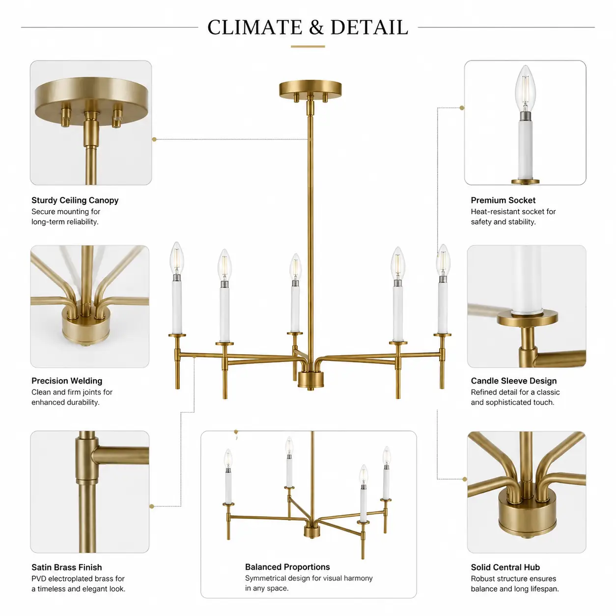 Luna-Spire-5‑Light-Chandelier-with-Satin-Gold-Brass-Finish-2 Luna-Spire-5‑Light-Chandelier-with-Satin-Gold-Brass-Finish-2