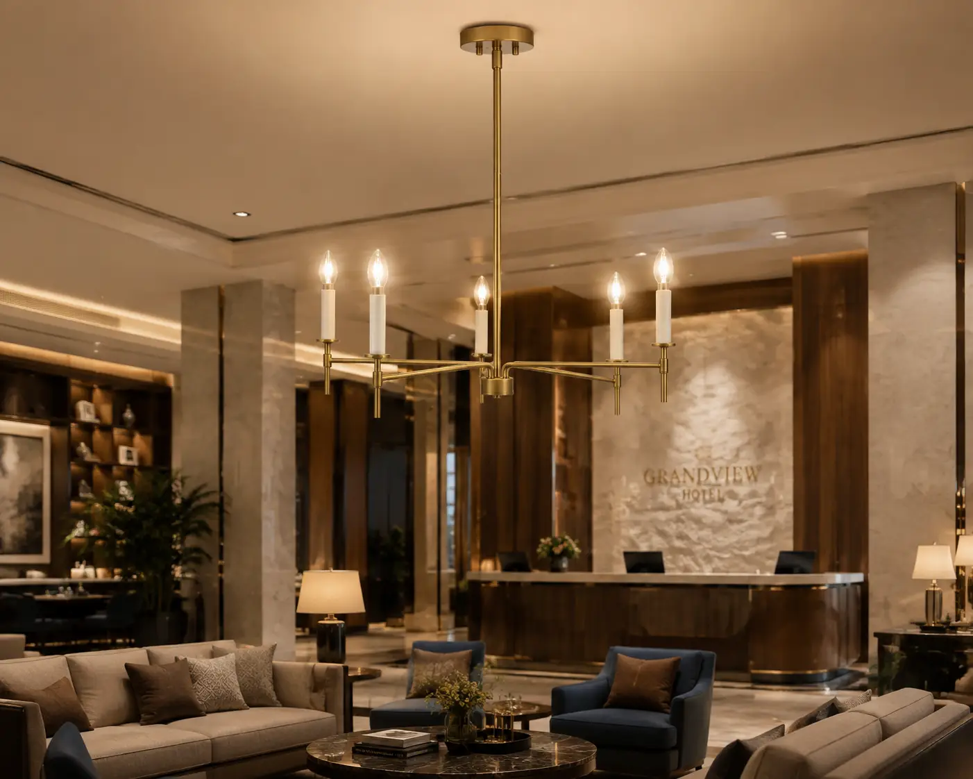 Luna-Spire-5‑Light-Chandelier-with-Satin-Gold-Brass-Finish-boutique-hotel-lounge Luna-Spire-5‑Light-Chandelier-with-Satin-Gold-Brass-Finish-boutique-hotel-lounge