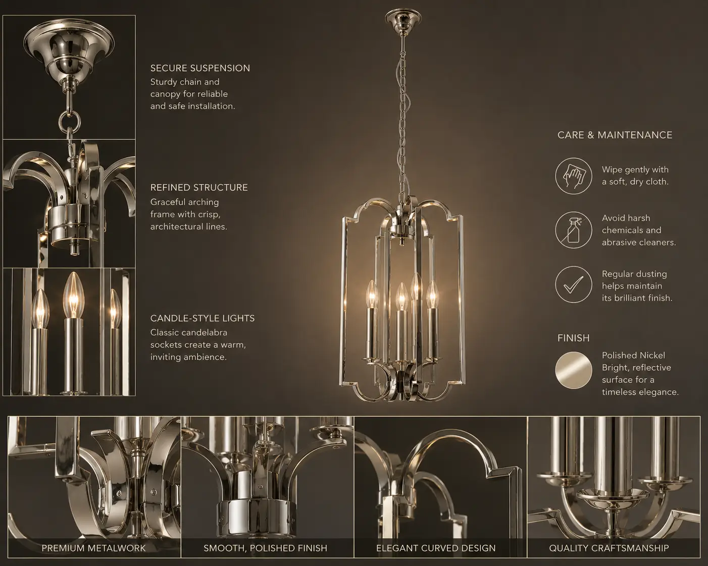 Metropolitan-Elegance-4-Light-Polished-Nickel-Lantern-Pendant-2 Metropolitan-Elegance-4-Light-Polished-Nickel-Lantern-Pendant-2
