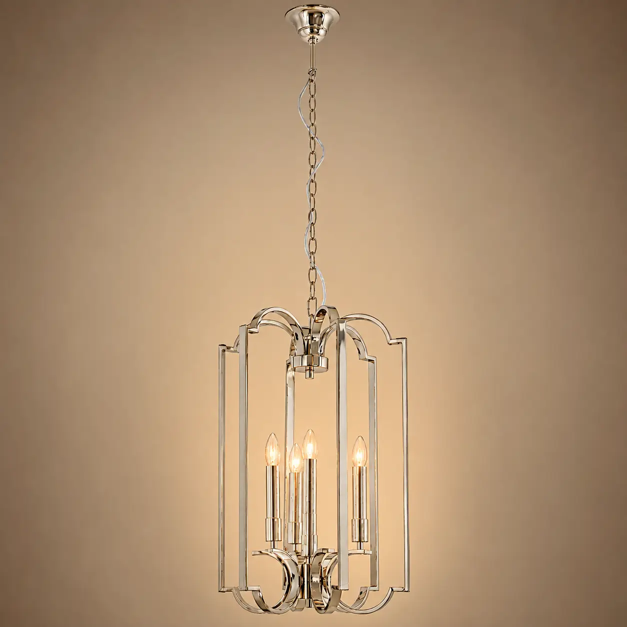 Metropolitan-Elegance-4-Light-Polished-Nickel-Lantern-Pendant-3 Metropolitan-Elegance-4-Light-Polished-Nickel-Lantern-Pendant-3