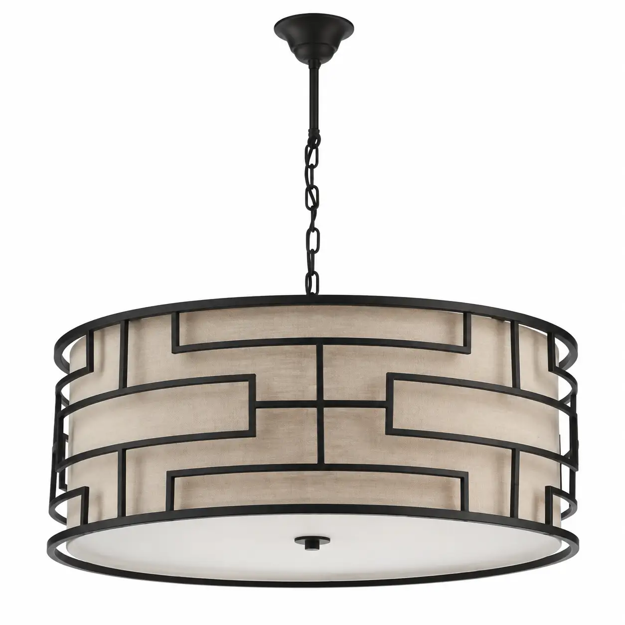 Monarch-4-Light-Drum-Pendant-with-Matt-Bronze-Finish-and-Taupe-Linen-Shade-1 Monarch-4-Light-Drum-Pendant-with-Matt-Bronze-Finish-and-Taupe-Linen-Shade-1