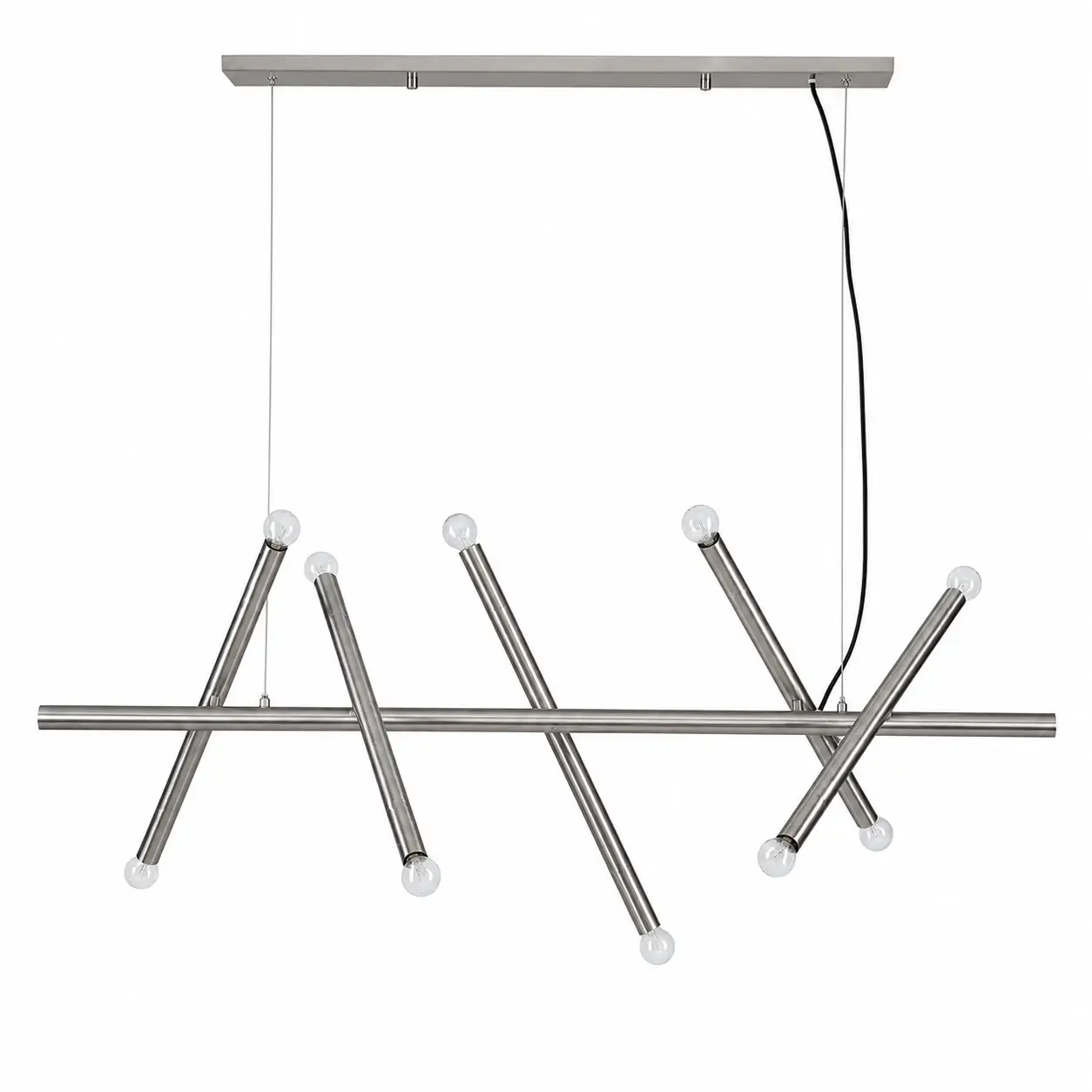 Nexus-10-Light-Sculptural-Linear-Suspension-Pendant-with-Brushed-Nickel-Finish-1 Nexus-10-Light-Sculptural-Linear-Suspension-Pendant-with-Brushed-Nickel-Finish-1