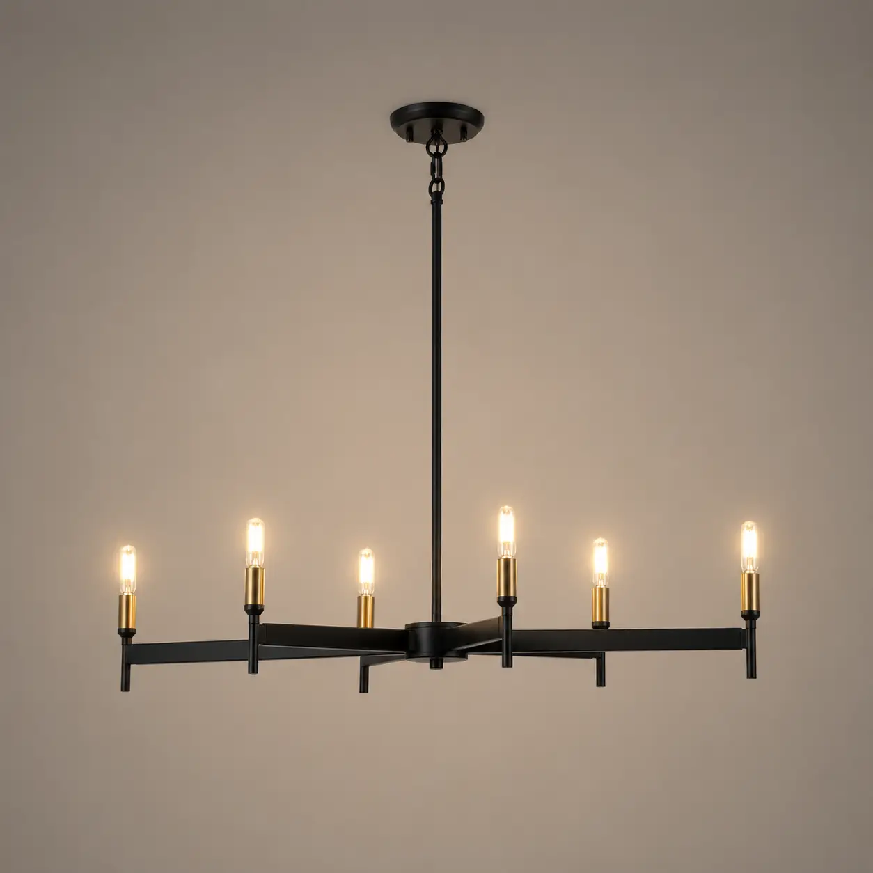 Nordic-Axis-6‑Light-Pendant-with-Matte-Black-Brass-Finish-3 Nordic-Axis-6‑Light-Pendant-with-Matte-Black-Brass-Finish-3